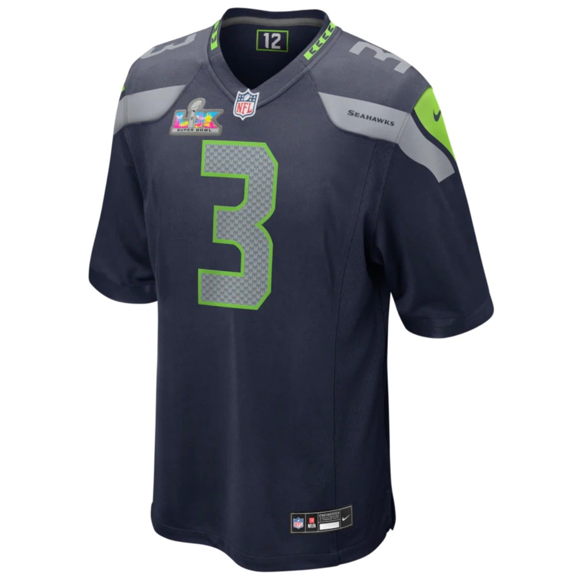 Seahawks “Emmanwori 3” Super Bowl LX Navy Game Jersey