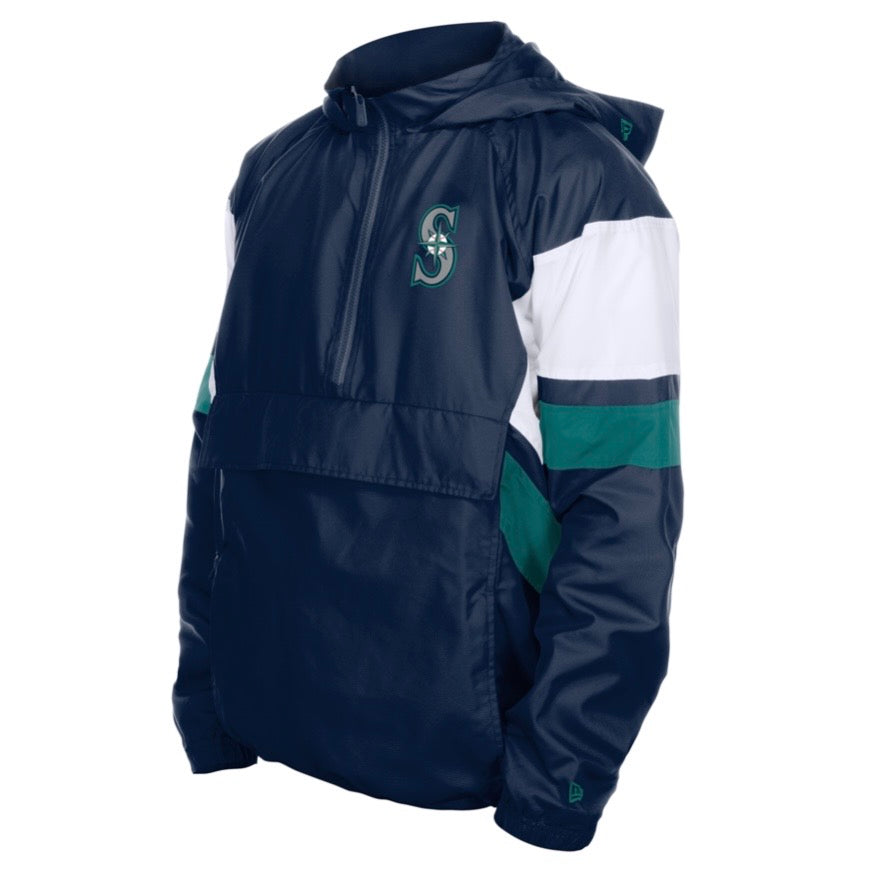 Mariners DryTek Team Color Quarter Zip Hooded Jacket