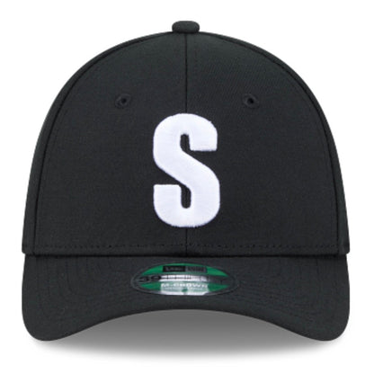 Mariners “50 Seasons” Side Patch Steelheads Stretch-Fit Black Hat