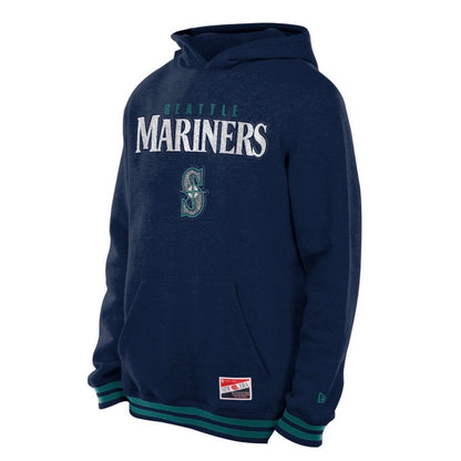 Mariners Varsity Hooded Pullover Navy Sweatshirt