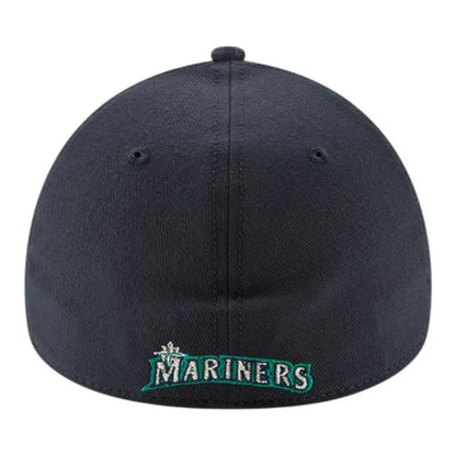 Mariners “50 Seasons” Side Patch Navy Stretch-Fit Black Hat