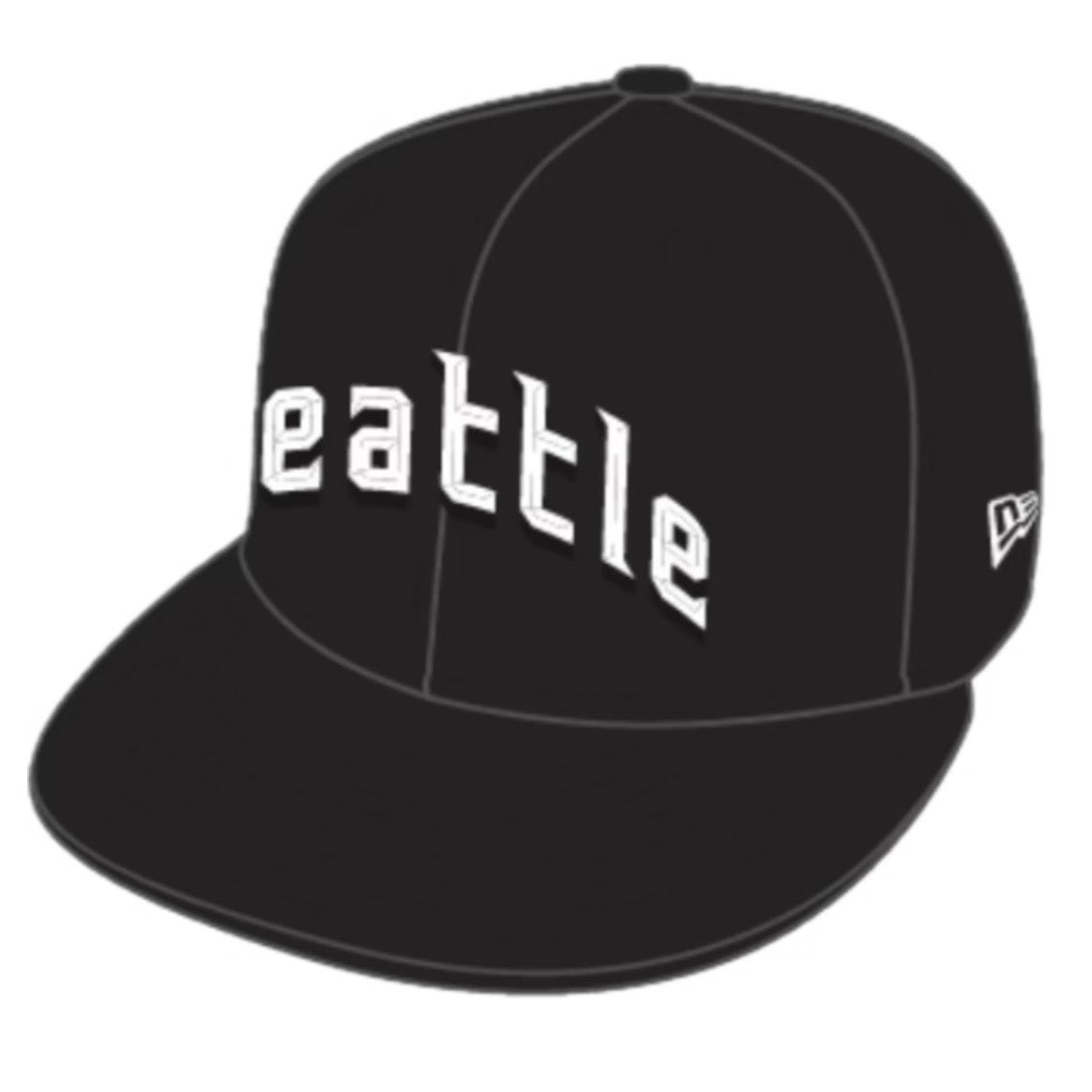 Mariners Blackout City Connect 9Fifty Snapback Hat