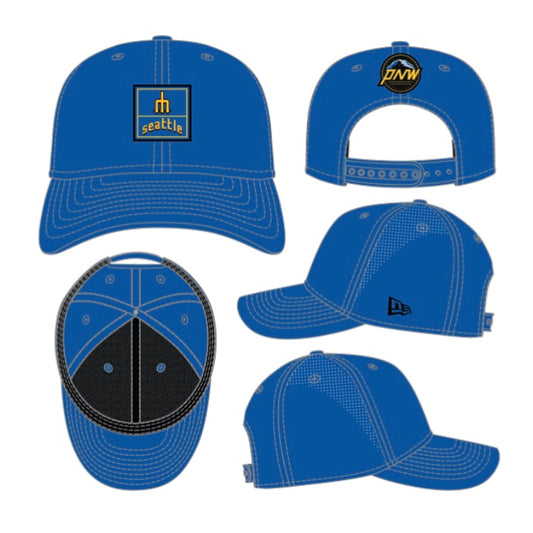 Mariners City Connect Logo Wordmark Stretch-Snap Hat
