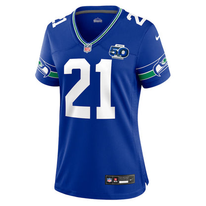 Women’s Seahawks “Witherspoon 21” 50th Season Patch Retro Game Jersey