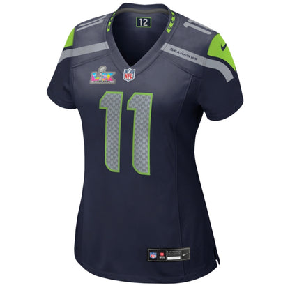 Women’s Seahawks “Smith-Njigba 11” Super Bowl LX Navy Game Jersey