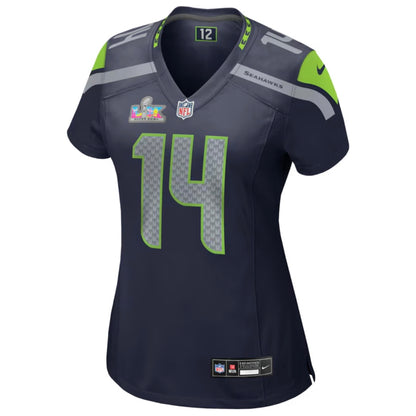 Women’s Seahawks “Darnold 14” Super Bowl LX Navy Game Jersey