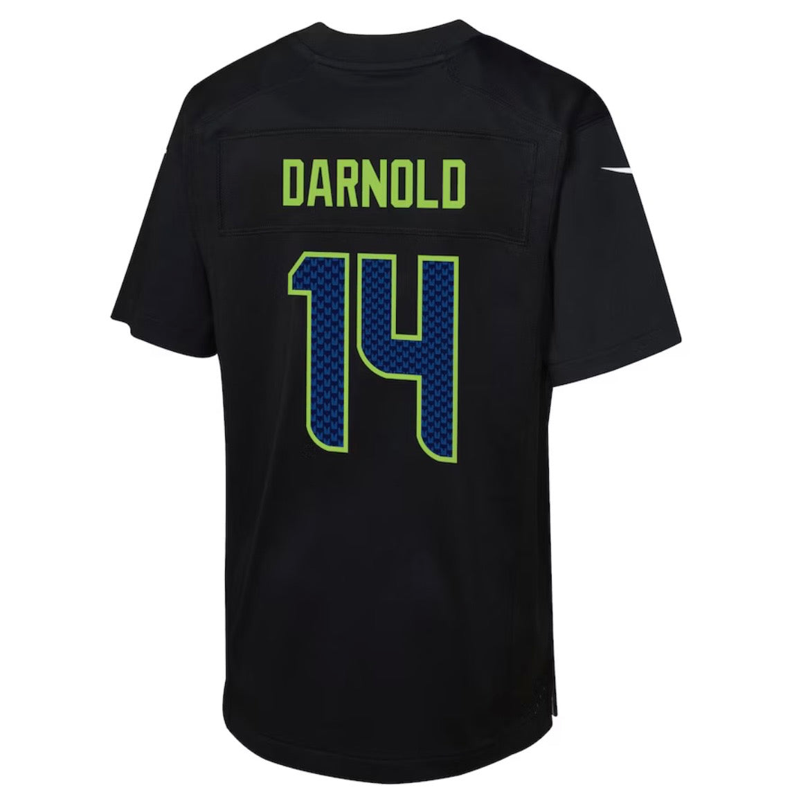 Youth Seahawks “Darnold 14” Super Bowl LX Blackout Game Jersey