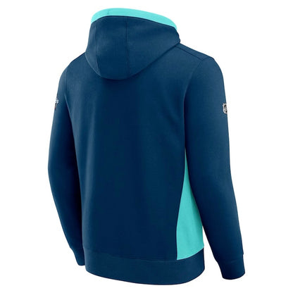 Kraken Navy / Ice Blue Winter Classic Pullover Hooded Sweatshirt