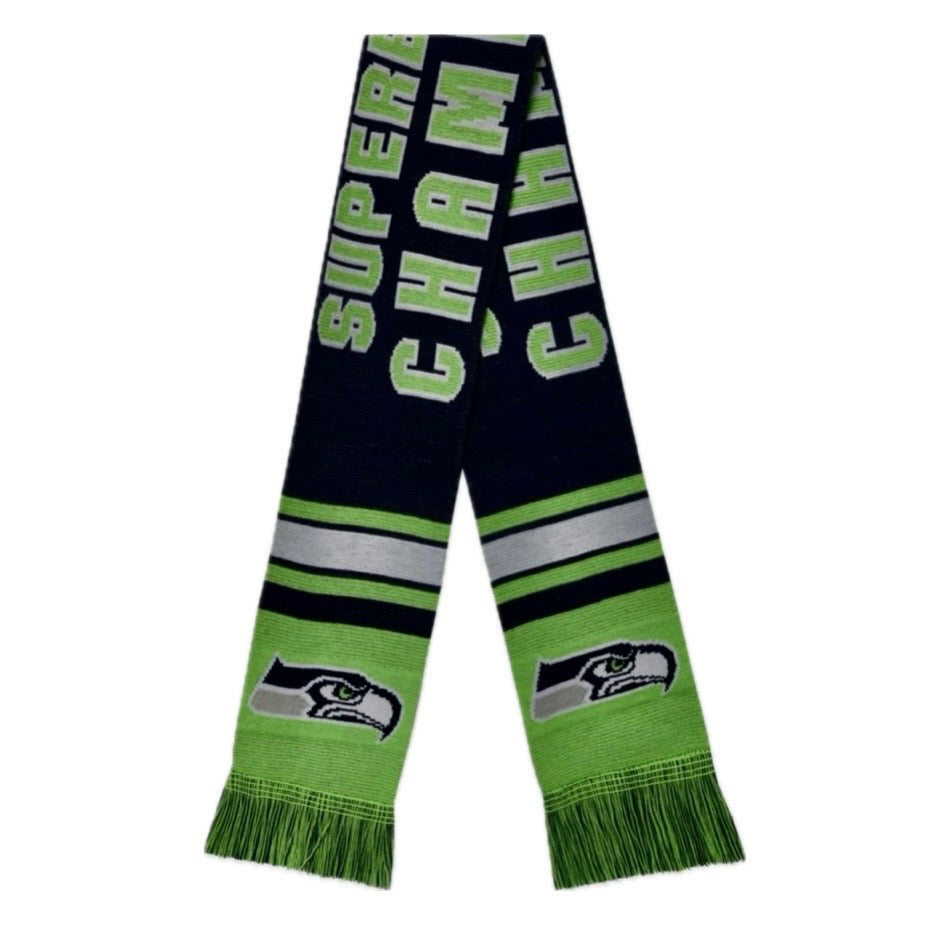 Seahawks Super Bowl LX Champions Official Scarf