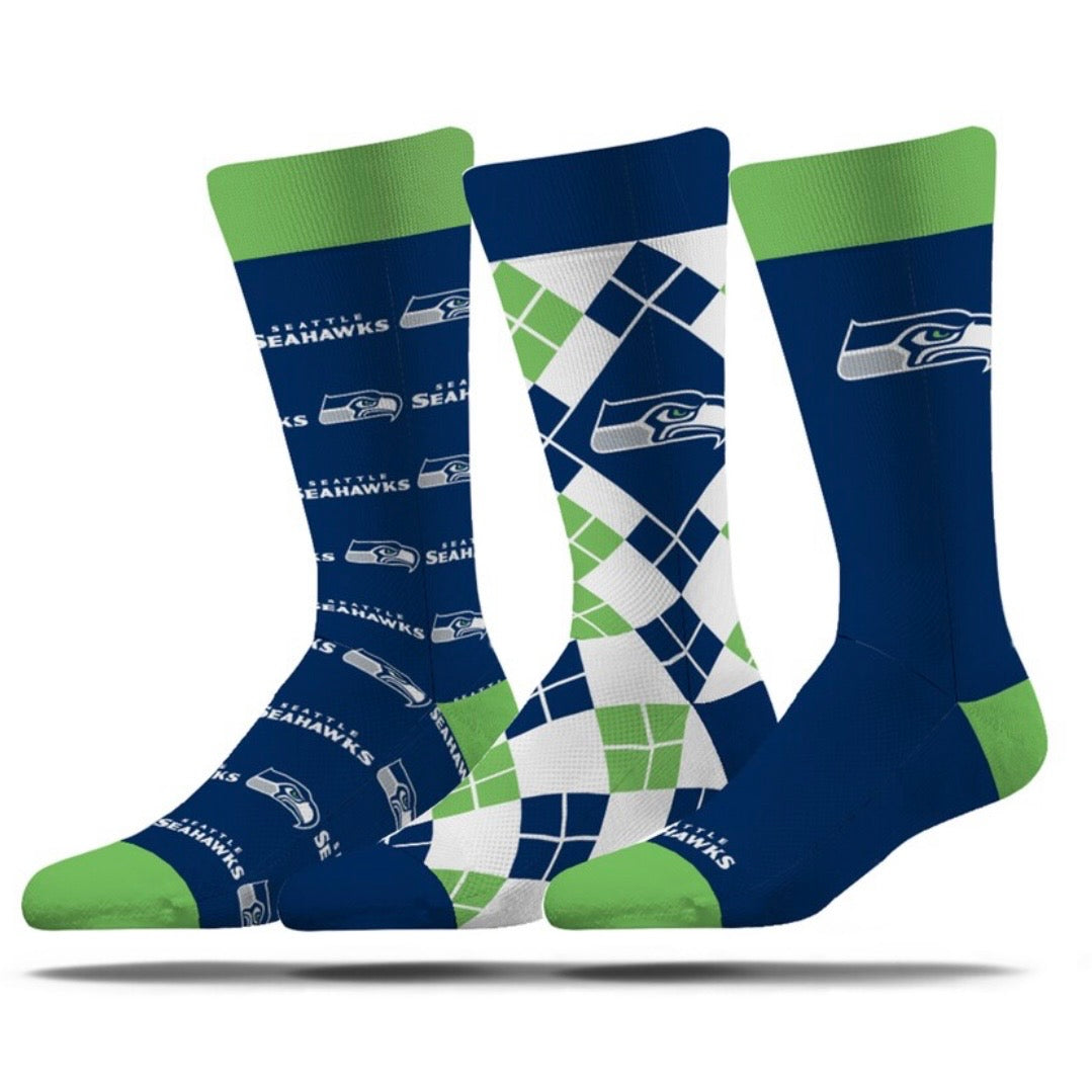 Seahawks Navy Big Logo Strideline Socks