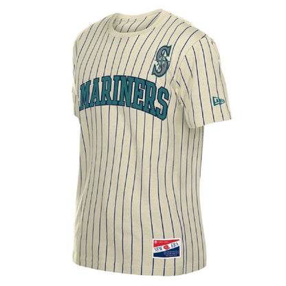 Mariners Classic Logo Pinstripe Deluxe Tee