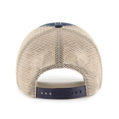 Mariners Navy Stitched Trucker Snapback Hat