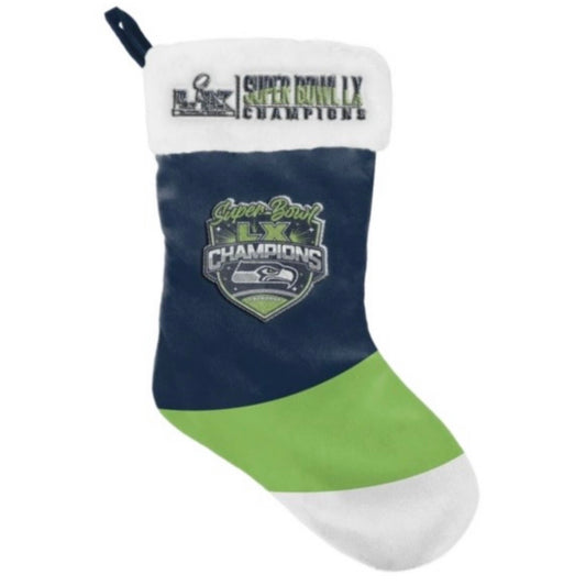 Seahawks Super Bowl LX Champions Stocking