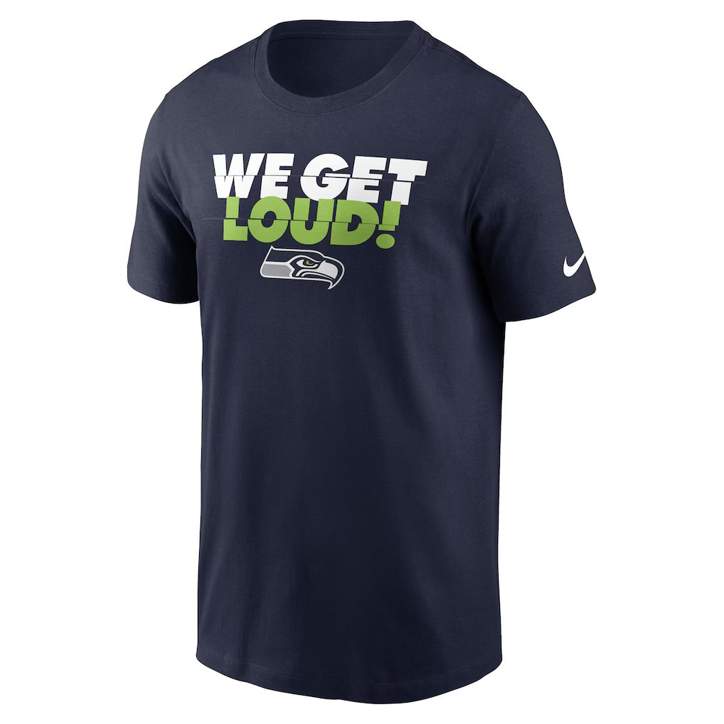 Seahawks WE GET LOUD! Navy Tee