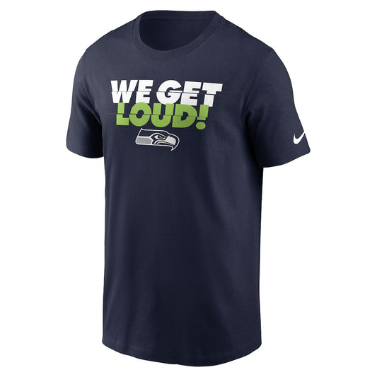 Seahawks WE GET LOUD! Navy Tee