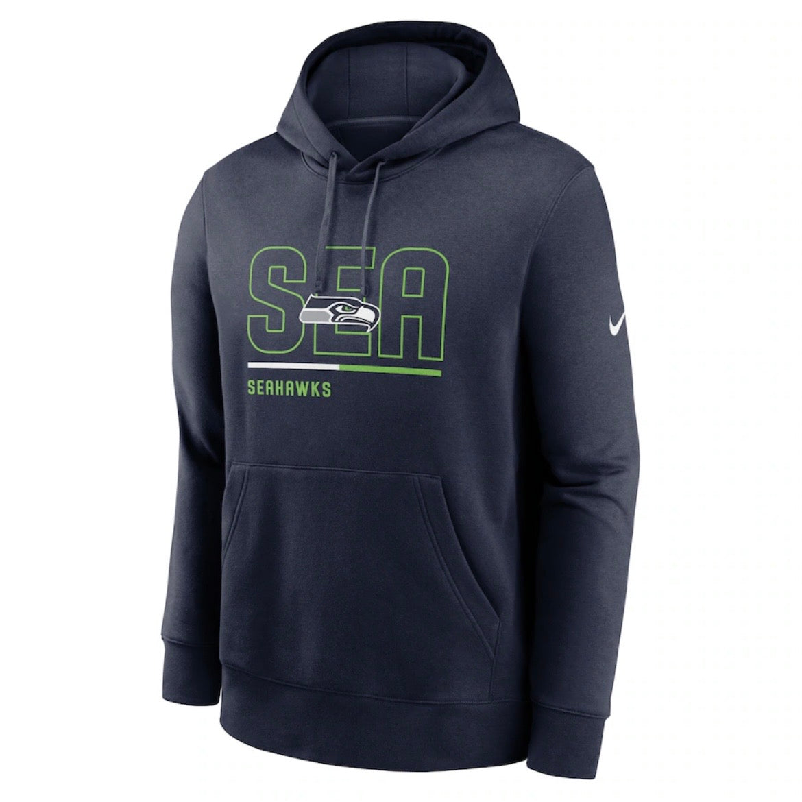 Seahawks SEA Navy Pullover Hooded Sweatshirt