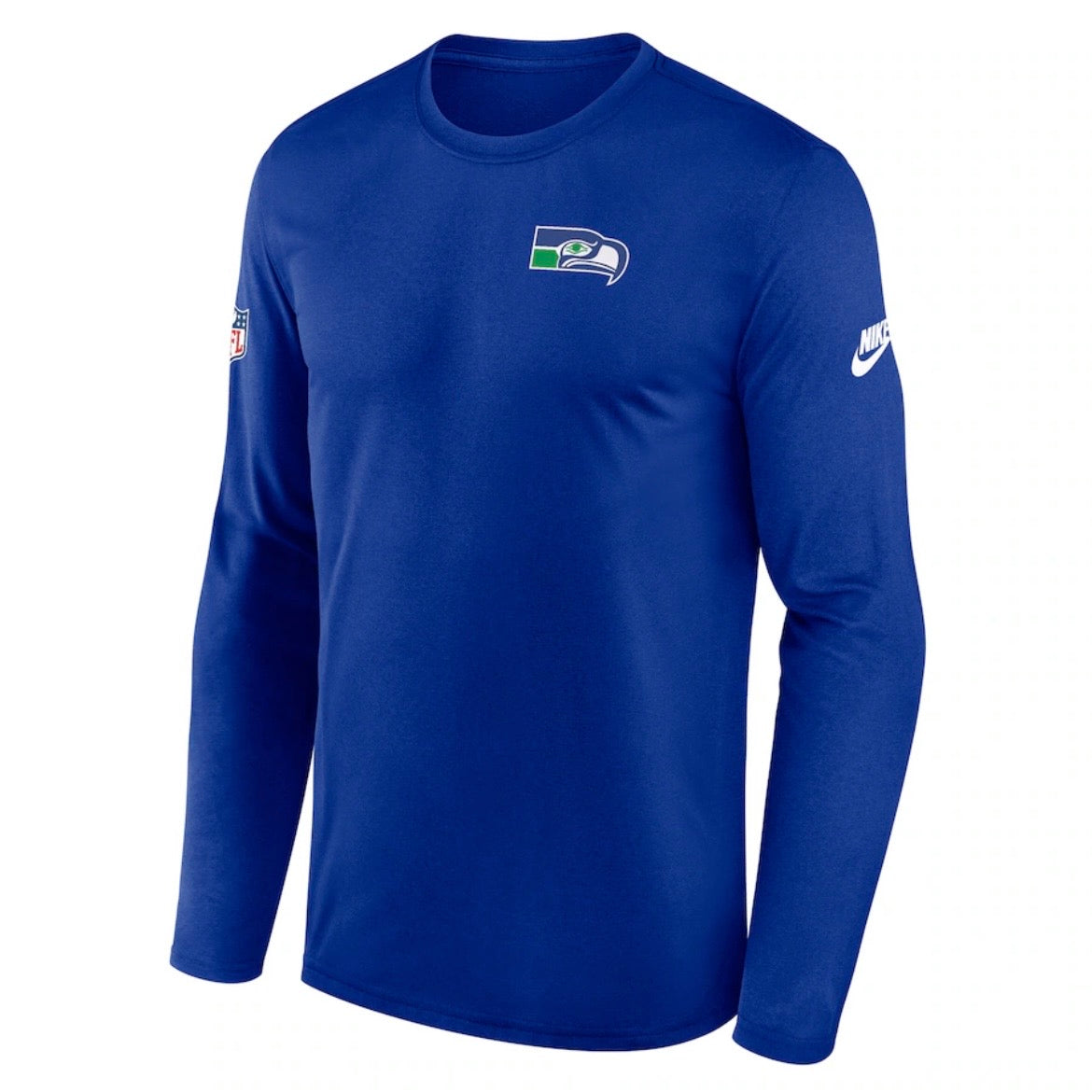 Seahawks DRI-FIT Retro Long Sleeve Royal Tee