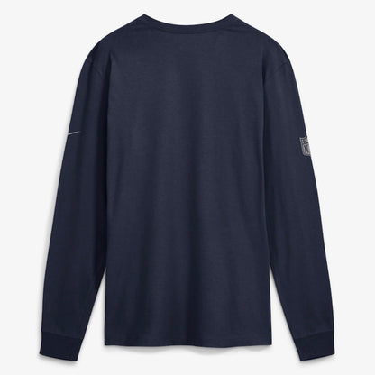 Seahawks DRI-FIT Engineered Long Sleeve Navy Tee