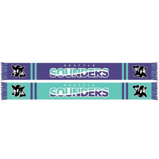 Sounders 2025 Orca Kit Wordmark Scarf