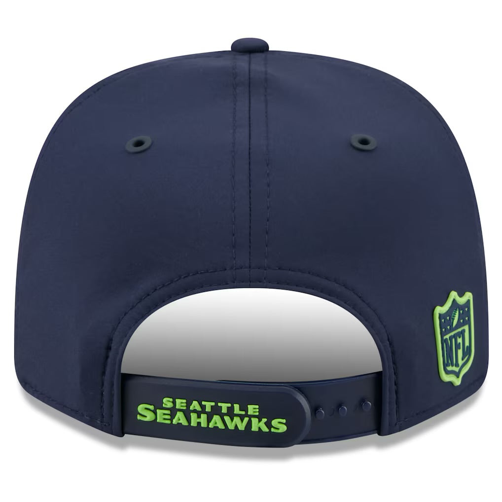 Seahawks 2026 Sideline Adjustable Navy Stretch-Snap Hat