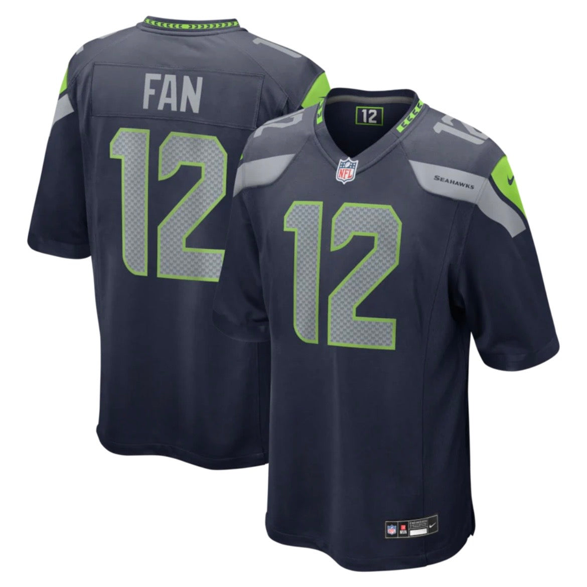 Seahawks “Fan 12” Navy Game Jersey