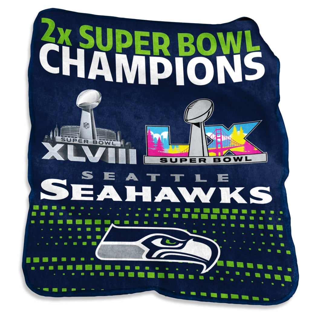 Seahawks Jumbo Blanket - 2X Super Bowl Champions!