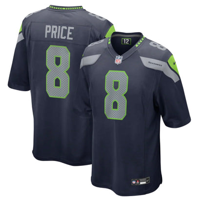 Seahawks “Price 8” Navy Game Jersey