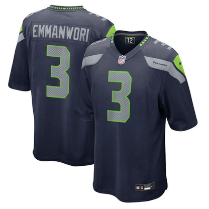 Seahawks “Emmanwori 3” Navy Game Jersey