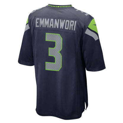 Seahawks “Emmanwori 3” Navy Game Jersey