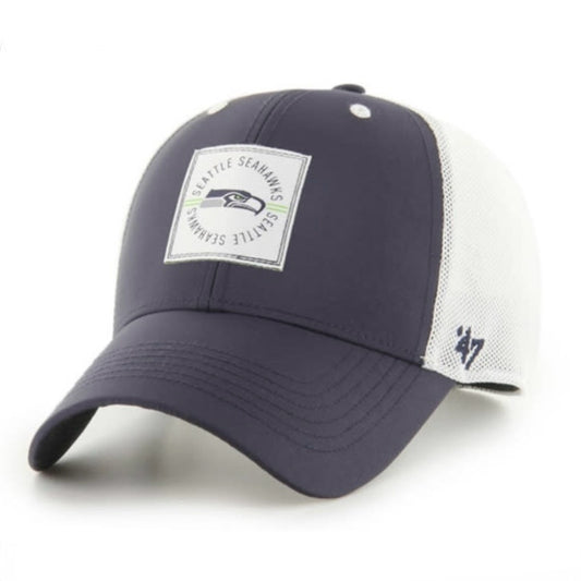 Seahawks Navy Disburse Adjustable Trucker Hat