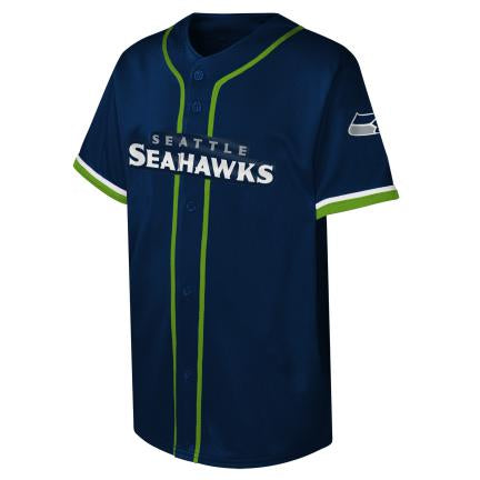 Youth Seahawks Fashion Button Up Jersey
