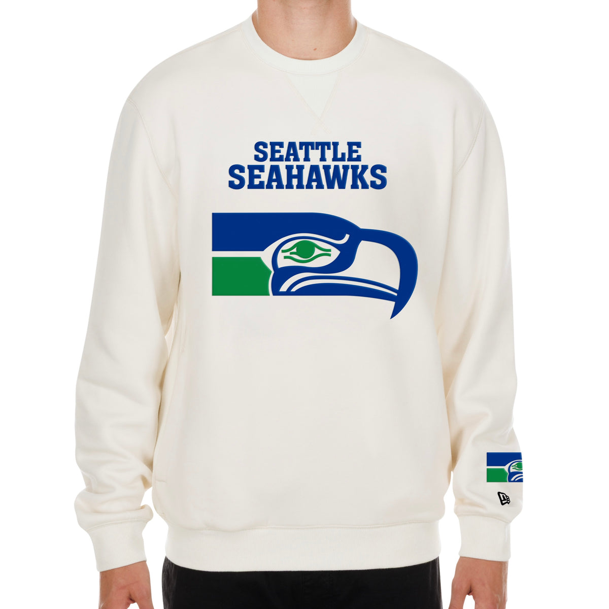Seahawks Retro Platinum Crewneck Sweatshirt