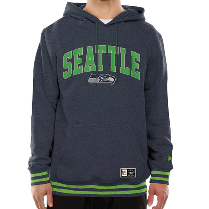 Seahawks Navy Logo Varsity Hooded Sweatshirt