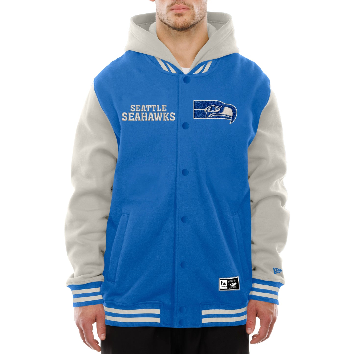 Seahawks Retro Varsity Button-Up Jacket