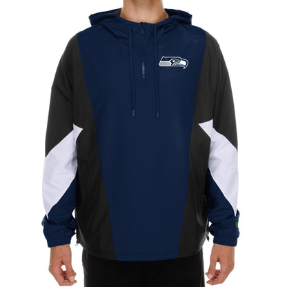 Seahawks Logo Dry-Tek PreGame 1/4 Zip Jacket