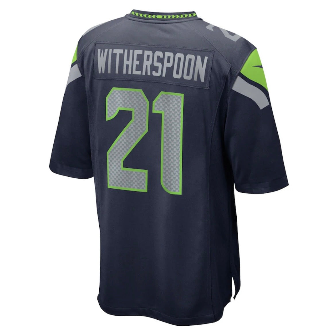 Seahawks “Witherspoon 21” Navy Game Jersey