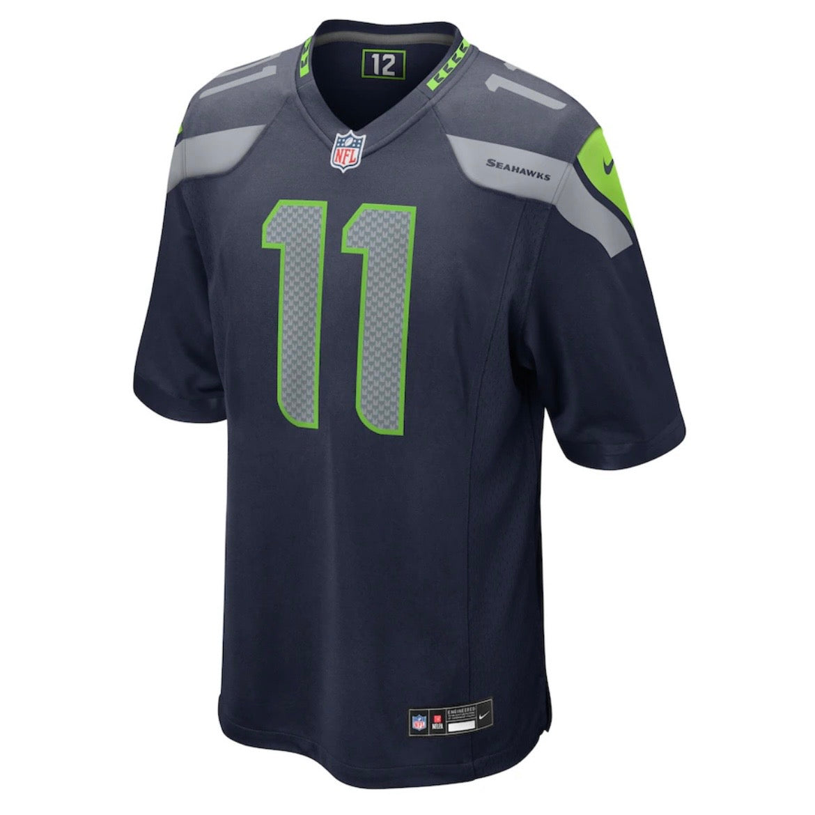 Seahawks “Smith-Njigba 11” Navy Game Jersey