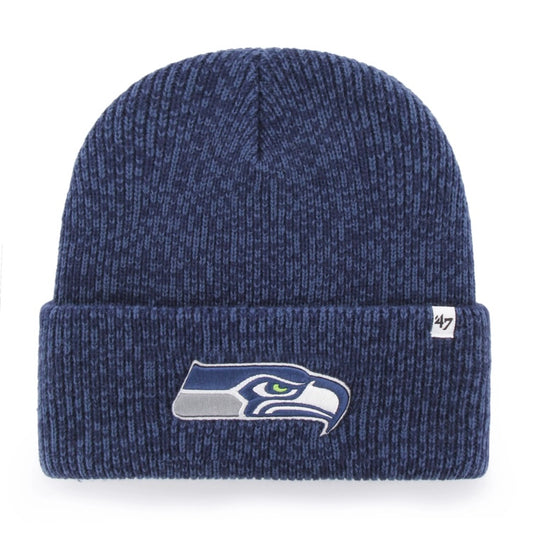 Seahawks Ice Navy Cuffed Knit Beanie