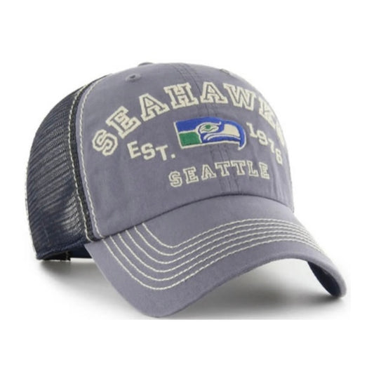 Seahawks Retro Premium Stitch Trucker Hat