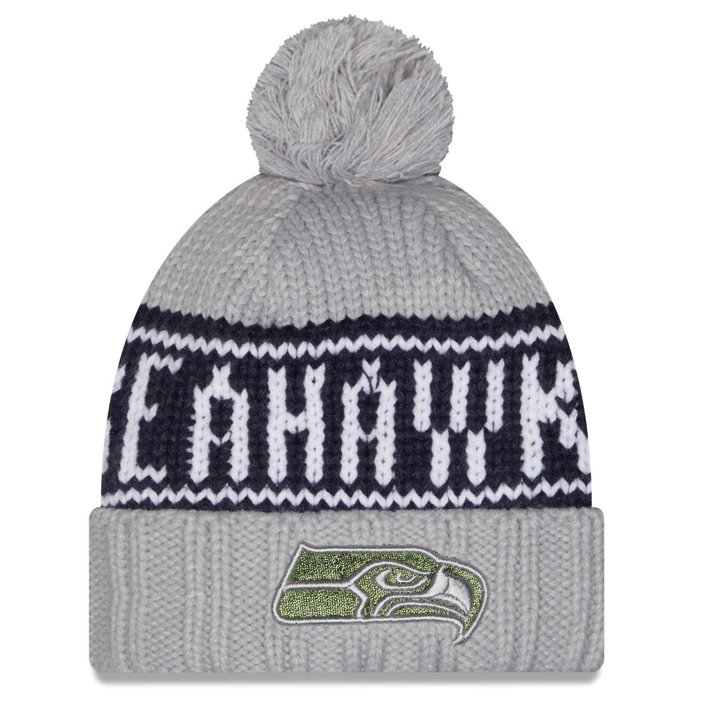 Women's Seahawks 2026 Official Rivalry Cuffed Knit Pom Beanie