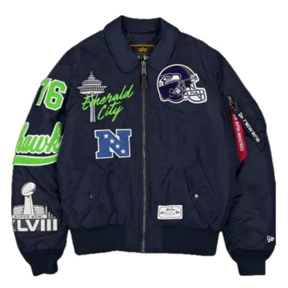 Seahawks New Era Alpha Industrees Jacket