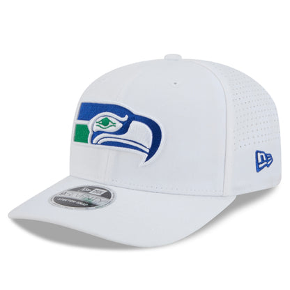 Seahawks Retro White Performance Stretch-Snap Hat
