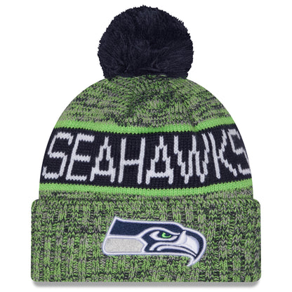Seahawks Cuffed Knit Pom Beanie