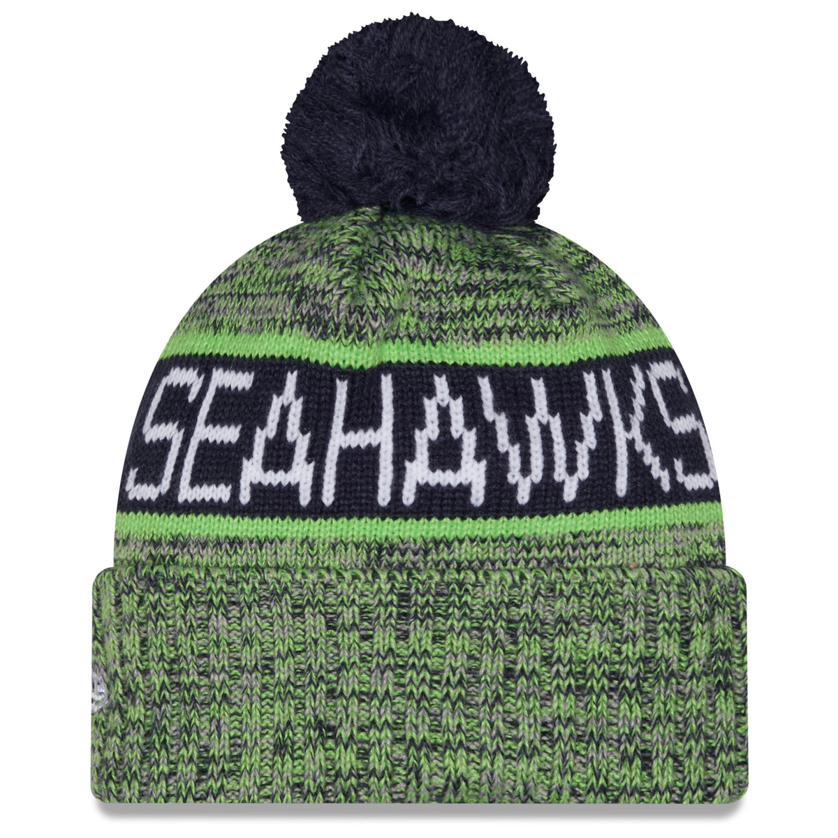 Seahawks Cuffed Knit Pom Beanie