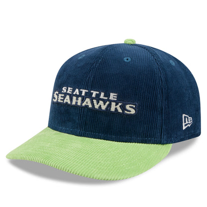 Seahawks Premium Navy / Lime Snapback Hat