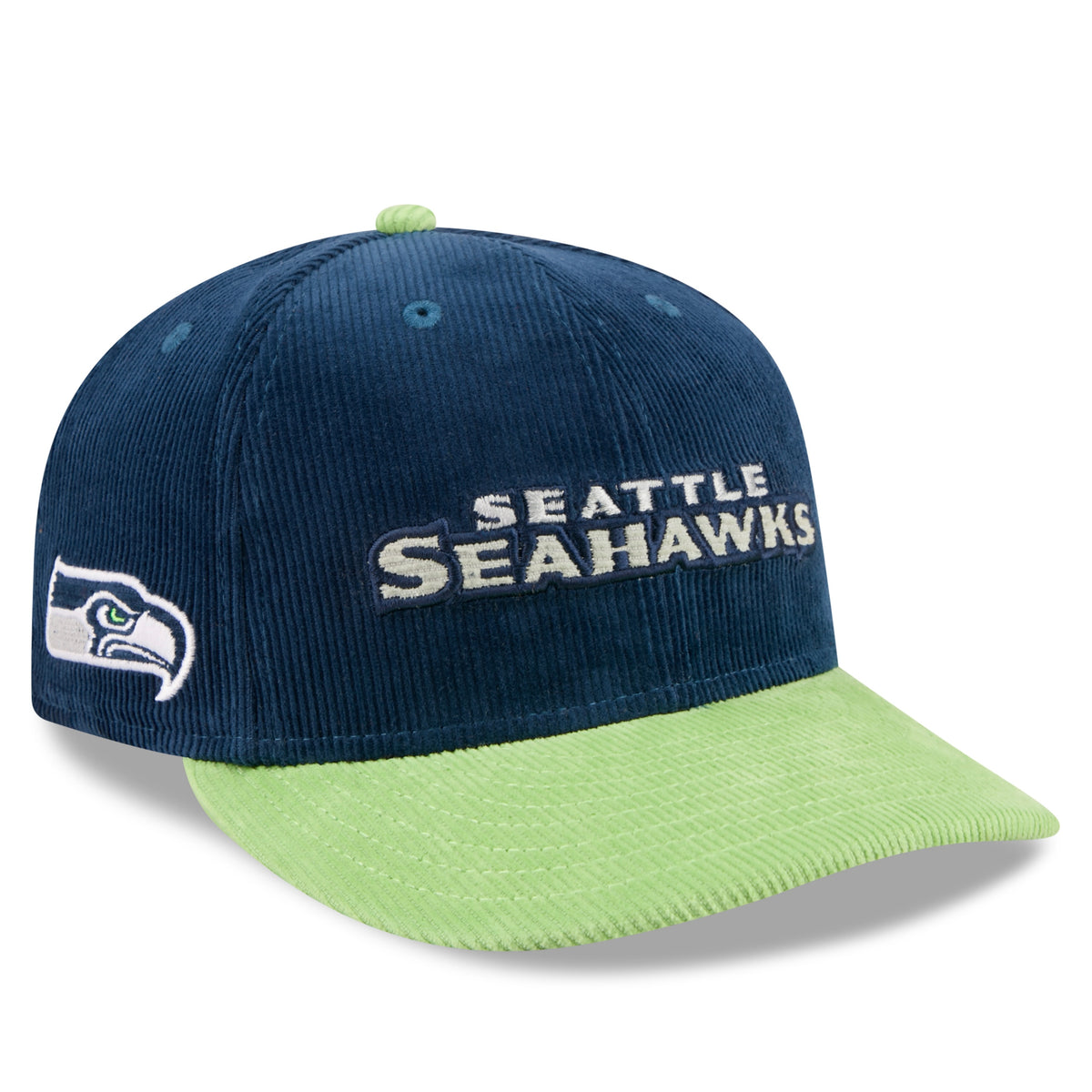 Seahawks Premium Navy / Lime Snapback Hat