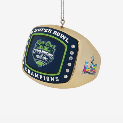 Seahawks Super Bowl LX “The Ring” Ornament