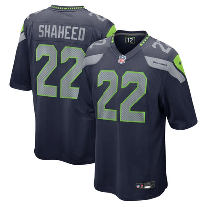 Seahawks “Shaheed 22” Navy Game Jersey
