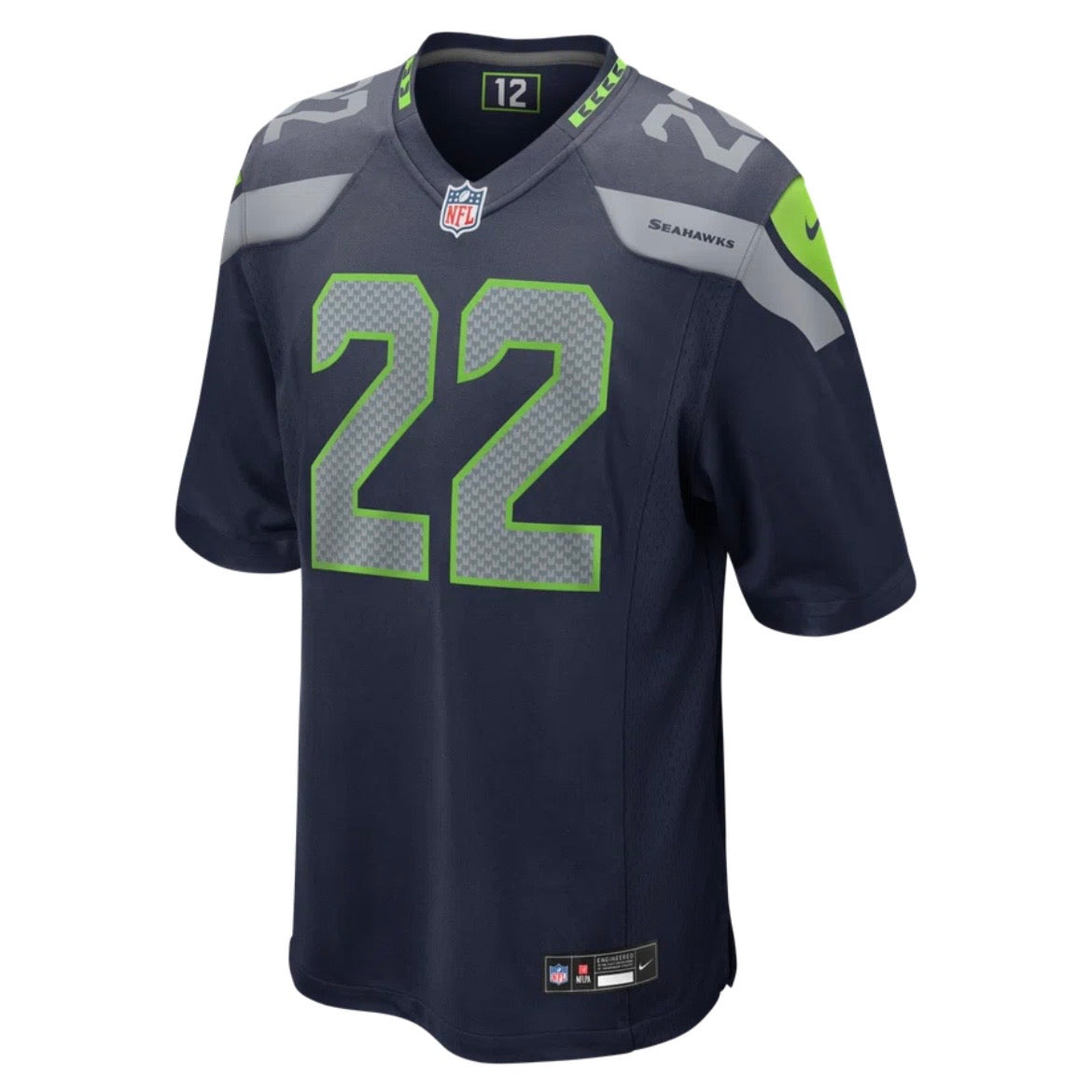 Seahawks “Shaheed 22” Navy Game Jersey