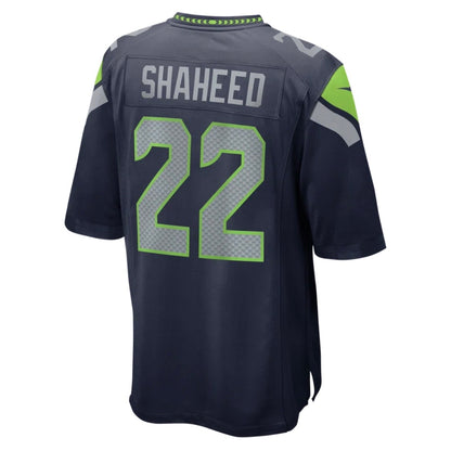 Seahawks “Shaheed 22” Navy Game Jersey